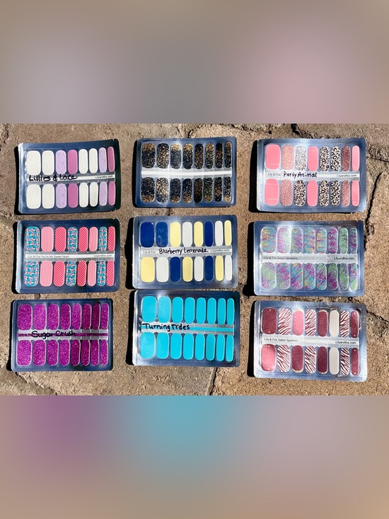 Lily & Fox Other - Lily & Fox lot of 9 packs of Nail Wraps. Assorted Colors. All NIP.